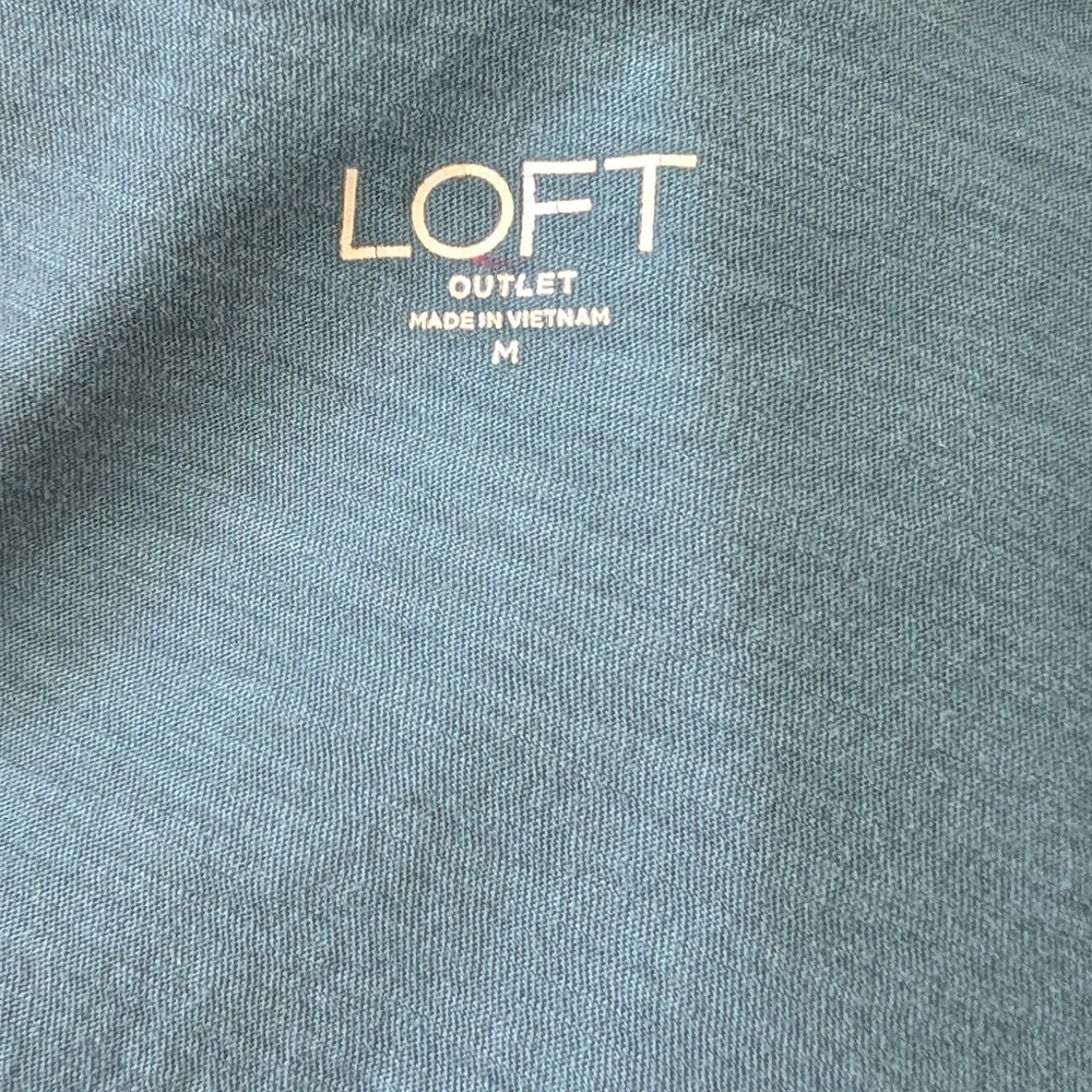 LOFT Teal Short Sleeve Women's Tee - Picture 3 of 4